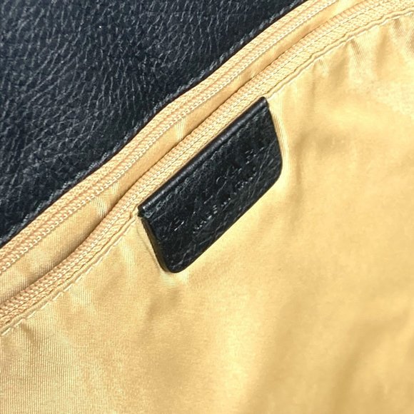 BVLGARI S.bulgari Bag Tote Handbag Leather Men's Women's Black - Picture 15 of 16